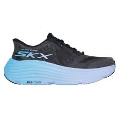 Buty Skechers Slip-ins Max Cushioning Endeavour - Hallandale 129473-BKBL czarne. Czarne buty treningowe bez wzorów, bez zapięcia. Za 654.09 zł.