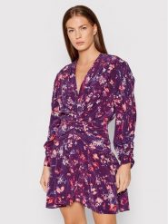 IRO Sukienka codzienna Diplo Fioletowy Regular Fit. Fioletowe sukienki Iro, na co dzień, bez wzorów, z jedwabiu, bez kołnierzyka, bez ramiączek, proste. Za 1,589.00 zł.