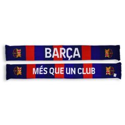 Szalik FC Barcelona pasiak - oficjalny licencjonowany. Czerwone szaliki i kominy FC Barcelona, bez wzorów, sportowe. Za 117.90 zł.