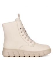 Rieker Botki Y3501-60 Beżowy. Brązowe botki Rieker, bez wzorów, bez obcasa, na płaskiej podeszwie, bez zapięcia. Za 335.00 zł.