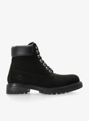 Buty outdoor damskie Lumberjack River 2. Czarne trekkingi Lumberjack, bez wzorów, z nubiku, bez zapięcia, outdoorowe. Za 299.99 zł.