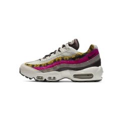 Buty Nike Air Max 95 Premium Damskie Light Bone/White-Velvet Brown-Olive Grey. Białe buty treningowe Nike, bez wzorów, z gumy, bez zapięcia, trekkingowe, nike air max. Za 692.70 zł.