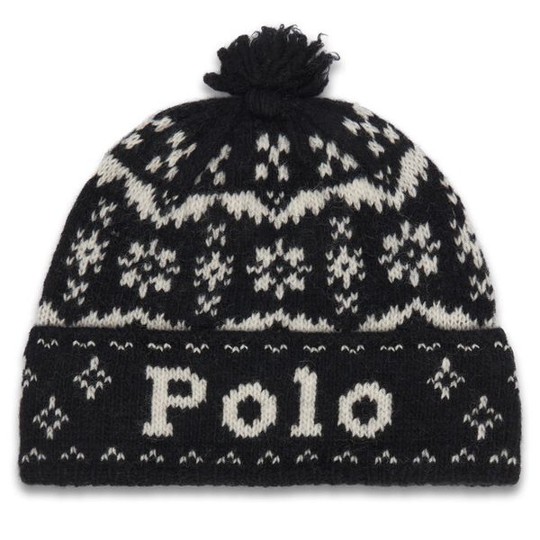Czapka Polo Ralph Lauren. Czarne czapki zimowe Polo Ralph Lauren, bez wzorów. Za 549.99 zł.