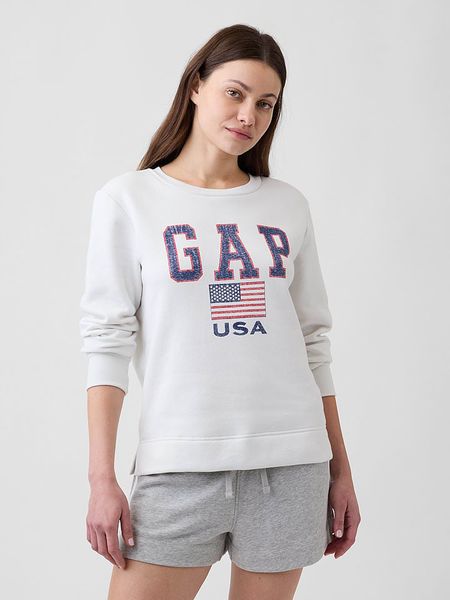 GAP Bluza w kolorze kremowym rozmiar: XL. Brązowe bluzy GAP, s, bez wzorów, z materiału, bez kaptura. Za 68.95 zł.