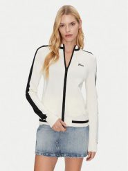 Guess Bluza V5GQ01 Z3D60 Beżowy Regular Fit. Brązowe bluzy Guess, xs, z aplikacjami, z wiskozy, bez kaptura. Za 299.99 zł.