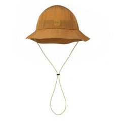 Kapelusz BUFF GO BUCKET HAT SOLID. Brązowe kapelusze Buff, bez wzorów, sportowe. Za 114.99 zł.