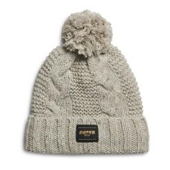 Damska czapka z dzianiny Superdry. Brązowe czapki zimowe Superdry, bez wzorów, z dzianiny. Za 121.00 zł.