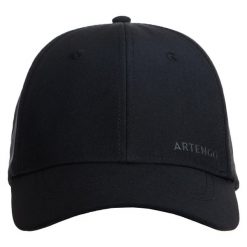 Czapka z daszkiem TENIS TC900 rozmiar 58. Czarne czapki z daszkiem ARTENGO, bez wzorów, z elastanu, sportowe. Za 44.99 zł.