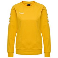 Bluza do piłki ręcznej damska Hummel Go Cotton Sweatshirt Woman. Żółte bluzy bez kaptura Hummel, xl, bez wzorów, bez kaptura, do piłki ręcznej. Za 143.50 zł.