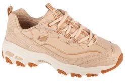 Buty sportowe Sneakersy damskie, D'Lites - Good Neutral. Brązowe buty treningowe Skechers, bez wzorów, z materiału, przed kostkę, bez zapięcia, trekkingowe. Za 299.99 zł.