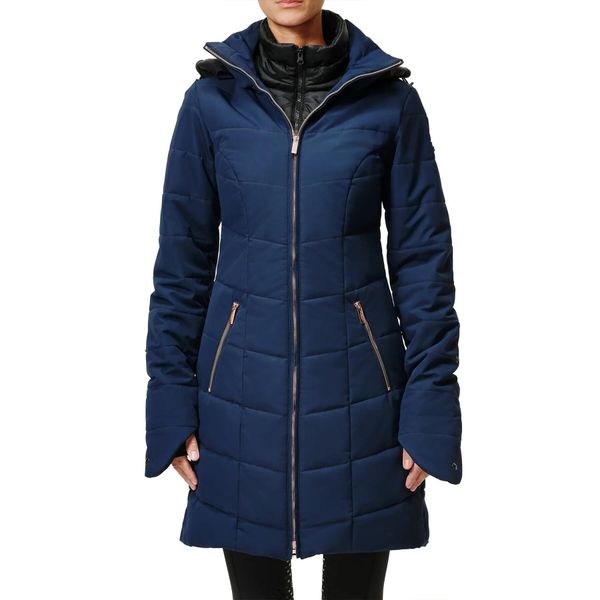 Damska długa kurtka Equestrian Stockholm Denali. Niebieskie kurtki EQUESTRIAN STOCKHOLM, na zimę, xs, bez wzorów, z puchu, bez kaptura. Za 1,440.50 zł.