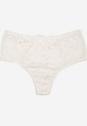 Białe Majtki Stringi z Siateczką i Koronką Tellhana. Białe stringi Born2be, bez wzorów, z jeansu. Za 29.99 zł.