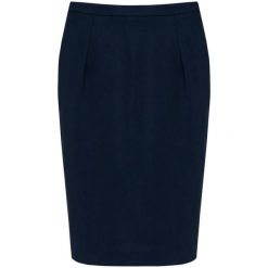 Damska prosta spódnica Kariban Premium. Niebieskie spódnice KARIBAN, na co dzień, bez wzorów, eleganckie, proste. W wyprzedaży za 269.50 zł.