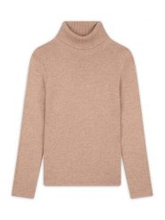 Perfect Cashmere Kaszmirowy golf w kolorze beżowym rozmiar: L. Brązowe swetry Perfect Cashmere, l, bez wzorów, z kaszmiru, bez ramiączek. Za 566.45 zł.