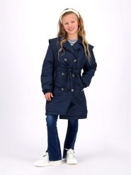 Vingino Płaszcz przejściowy "Talia" w kolorze granatowym rozmiar: 176. Niebieskie płaszcze Vingino, bez wzorów, z tkaniny, bez kaptura. Za 205.45 zł.