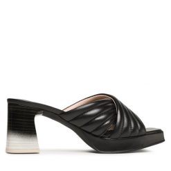 Klapki Hispanitas. Czarne klapki Hispanitas, bez wzorów, bez obcasa, bez zapięcia. Za 329.99 zł.