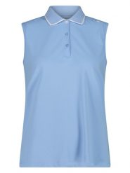 CMP Funkcyjny top polo w kolorze błękitnym rozmiar: 46. Niebieskie topy CMP, bez wzorów, z materiału, bez kołnierzyka, bez ramiączek. Za 65.93 zł.