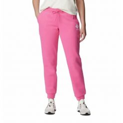 Spodnie Dresowe Damskie Columbia Logo II Jogger. Czerwone spodnie dresowe Columbia, bez wzorów, z dresówki. Za 137.99 zł.
