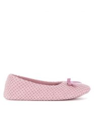Home & Relax Kapcie WFA3209-1 Różowy. Czerwone kapcie Home & Relax, bez wzorów, z materiału. Za 49.99 zł.
