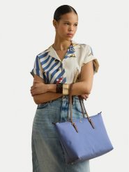 LAUREN RALPH LAUREN Torebka 431916737047 Niebieski. Niebieskie shopper bag Lauren Ralph Lauren, bez wzorów, z materiału, bez dodatków. Za 609.99 zł.