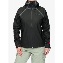 Kurtka przeciwdeszczowa damska Columbia Reign No Shine Jacket. Czarne kurtki przeciwdeszczowe Columbia, bez wzorów, bez kaptura, trekkingowe. Za 824.19 zł.