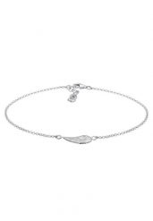 Elli Damska bransoletka na kostkę symbol skrzydła anioła w srebrze próby 925 Sterling Silver Bransoletki na nogę 1 ct Damski. Szare bransoletki Elli, srebrne. Za 243.99 zł.