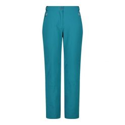 Spodnie narciarskie dla kobiet CMP Stretch. Zielone spodnie materiałowe CMP, bez wzorów, sportowe. Za 539.99 zł.