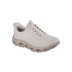 Buty SKECHERS SLIP-INS BOBS ARC WAVES Beżowy. Brązowe buty do biegania Skechers, bez wzorów, z syntetyku, bez zapięcia, do biegania, skechers sport. Za 332.99 zł.