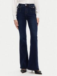 Gaudi Jeansy 511BD26002 Granatowy Flare Fit. Niebieskie jeansy Gaudi, bez wzorów, z jeansu. Za 389.99 zł.