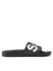 Superga Klapki 1908 Slides Polysoft Czarny. Czarne klapki Superga, bez wzorów, ze skóry, bez obcasa, bez zapięcia. Za 99.99 zł.