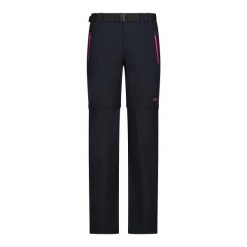 Spodnie damskie turystyczne CMP 3T51446. Czarne spodnie materiałowe CMP, bez wzorów, sportowe. Za 266.00 zł.