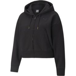 Bluza dresowa damska Puma HER. Czarne bluzy bez kaptura Puma, l, bez wzorów, z dresówki, bez kaptura. W wyprzedaży za 258.65 zł.