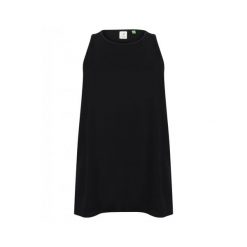 Damski top z odkrytymi plecami Tombo. Czarne topy TOMBO, s, bez wzorów, sportowe, bez kołnierzyka, bez ramiączek. Za 129.00 zł.