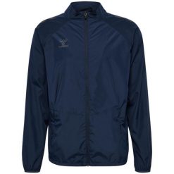 Kurtka wodoodporna Hummel Pro. Niebieskie kurtki Hummel, bez wzorów, sportowe, bez kaptura. Za 284.00 zł.