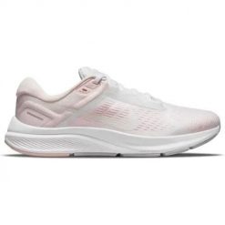 Buty do biegania damskie Nike Air Zoom Structure 24. Białe buty do biegania Nike, bez wzorów, z gumy, bez zapięcia, do biegania. Za 599.00 zł.