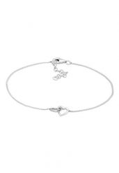 Elli Damskie serce splecione połączenie w pozłacanym różowym złotem srebrze 925 Sterling Silver Bransoletki 1 ct. Czerwone bransoletki Elli, pozłacane. Za 248.99 zł.