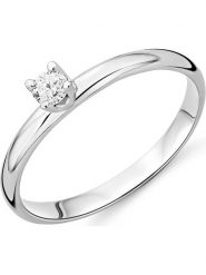 Diamant Exquis Złoty pierścionek z diamentem rozmiar: 56. Szare pierścionki Diamant Exquis, z diamentem, złote. Za 1,218.38 zł.