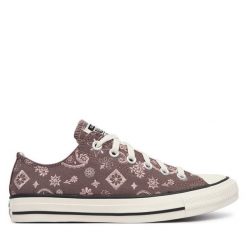 Trampki Converse. Brązowe trampki Converse, bez wzorów, retro, bez zapięcia. Za 349.99 zł.