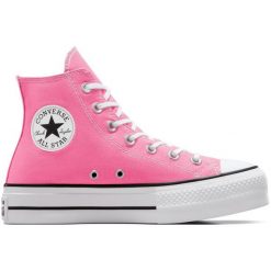 Buty sportowe Converse Chuck Taylor All Star Lift. Czerwone buty treningowe Converse, bez wzorów, bez zapięcia. Za 490.00 zł.