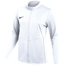 Damska bluza piłkarska Nike Dri-FIT Park 26 biała. Białe bluzy Nike, bez wzorów, z materiału, sportowe, bez ramiączek, bez kaptura. Za 121.99 zł.