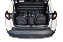 Torby Do Bagażnika Renault Captur 2013-2019 3Szt Kjust. Czarne torby podróżne KJUST, bez wzorów, z kauczuku. Za 944.00 zł.