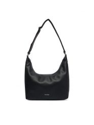 Calvin Klein Torebka Webbing Strap Md Shoulder Bag LV04F3891G Czarny. Czarne torebki klasyczne Calvin Klein, bez wzorów, ze skóry, bez dodatków. Za 569.99 zł.