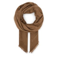 Chusta Weekend Max Mara. Brązowe chusty Weekend Max Mara, bez wzorów. Za 879.99 zł.