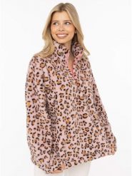 Zwillingsherz Bluza polarowa "Leo" w kolorze jasnoróżowym rozmiar: XL. Różowe bluzy bez kaptura Zwillingsherz, xl, bez wzorów, z polaru. Za 124.95 zł.