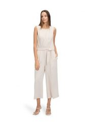 BETTY & CO Kombinezon w kolorze kremowym rozmiar: 38. Brązowe kombinezony Betty & Co, bez wzorów, bez kołnierzyka, bez ramiączek. Za 214.95 zł.
