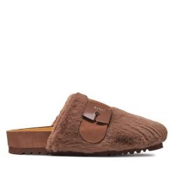 Klapki Scholl. Brązowe klapki Scholl, bez wzorów, bez obcasa, bez zapięcia. Za 269.99 zł.
