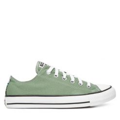 Trampki Converse. Zielone trampki Converse, bez wzorów, retro, bez zapięcia. Za 329.99 zł.