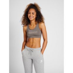 Damskie biustonosze sportowe Hummel TE Tola (x2). Szare biustonosze sportowe Hummel, bez wzorów, z dżerseju, na fitness i siłownię. Za 212.00 zł.