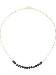 Mitzuko Złoty naszyjnik z perłami - dł. 42 cm rozmiar: onesize. Czarne naszyjniki Mitzuko, z materiału, z perłą, złote. Za 382.99 zł.