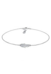 Elli Damska bransoletka na kostkę Hamsa z kryształkami ze srebra próby 925 Bransoletki na nogę 1 ct Damski. Bransoletki Elli, z kryształem, srebrne. Za 248.99 zł.